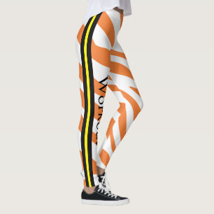 Modern sfeervol design voor workout l Sinaasappel Leggings