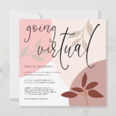 Modern Shapes laat script achter voor virtuele bru Kaart (Voorkant)