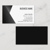 Modern Sharp Black & White Masonry Visitekaartje (Voorkant / Achterkant)