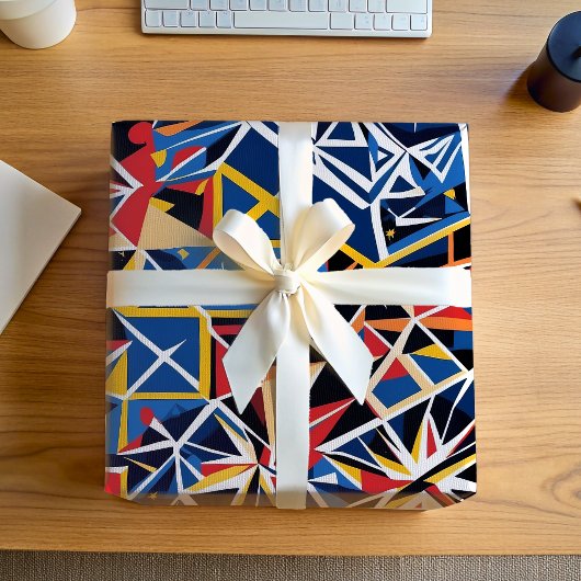 Modern Shattered Glass Mosaic Gifts voor ontwerper Cadeaupapier