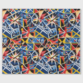 Modern Shattered Glass Mosaic Gifts voor ontwerper Cadeaupapier (Vlak)