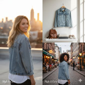 Modern SHE Inspired Personalized Denim Jacket for 