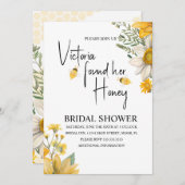 Modern She’s Found Her Honey Bee Bridal Shower Kaart (Voorkant / Achterkant)