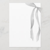 Modern She's Tying The Knot Bow Bridal Shower Kaart (Achterkant)