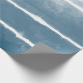 Modern Shibori Ombre Retro Tie Dye Hippie Indigo Cadeaupapier (Hoek)