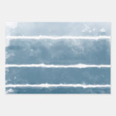 Modern Shibori Ombre Retro Tie Dye Hippie Indigo Inpakpapier Vel (Voorkant 2)