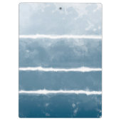 Modern Shibori Ombre Retro Tie Dye Hippie Indigo Klembord (Achterkant)