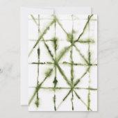 Modern Shibori Waterverf Virtual Vrijgezellenfeest Kaart (Achterkant)