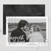 Modern Shimmer | Vakantieknopkaart Feestdagenkaart (Voorkant / Achterkant)