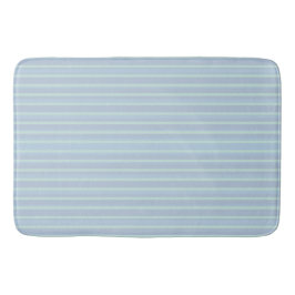 Modern Shimmering Blue Striped Badmat