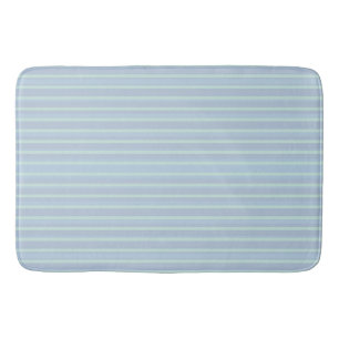 Modern Shimmering Blue Striped Badmat