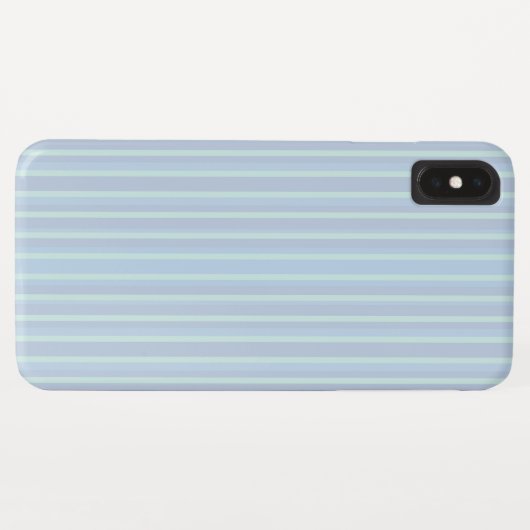 Modern Shimmering Blue Striped Case-Mate iPhone Case (Achterkant (horizontaal))