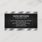 Modern Shuttlecock Professional Badminton Coach Visitekaartje (Achterkant)