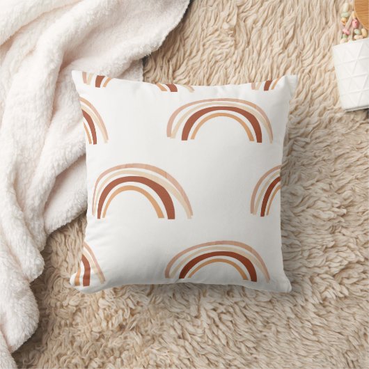 Modern Sienna Boho Rainbow Sierkussen (Deken)