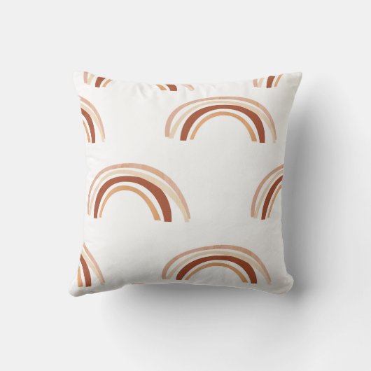 Modern Sienna Boho Rainbow Sierkussen (Achterkant)