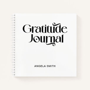 Modern Sierkunsttypografie Dankbaarheidsjournaal Notitieboek