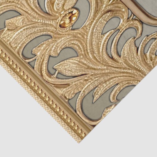 Modern Sierlijk Goud Tissuepapier (Detail)