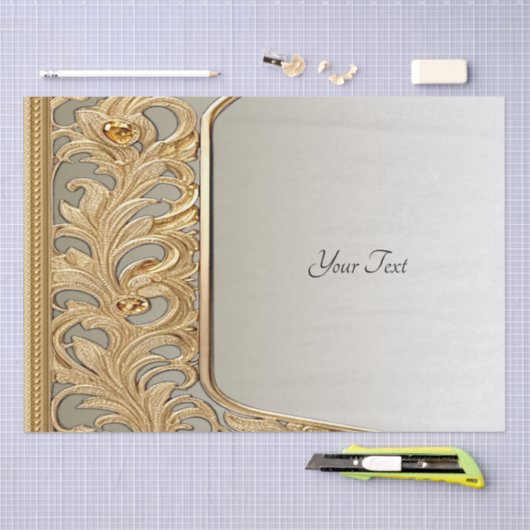 Modern Sierpapier met Goudkleurige Versiering Tissuepapier (Craft)