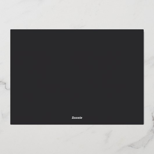 Modern Signature Rehearings Dinner Gold Folie Uitnodiging (Achterkant)