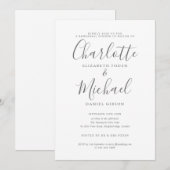 Modern Signature repetitie diner Kaart (Voorkant / Achterkant)