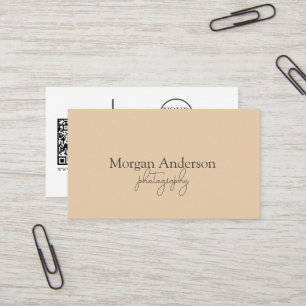 Modern Signature Script QR Code Social Visitekaartje