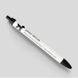 Modern Silhouette Hondenverzorgingslogo Zwarte Inkt Pen