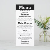 Modern Silhouette Koppel - Ontvangst Menu (Staand voorkant)