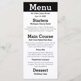 Modern Silhouette Koppel - Ontvangst Menu