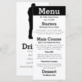Modern Silhouette Koppel - Ontvangst Menu (Voorkant / Achterkant)