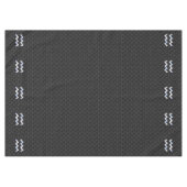 Modern Silver Aquarius Zodiac Sign on Snake Tafelkleed (Voorkant (Horizontaal))