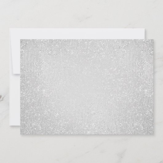 Modern Silver Balloons Glitter Dertigste verjaarda Kaart (Achterkant)