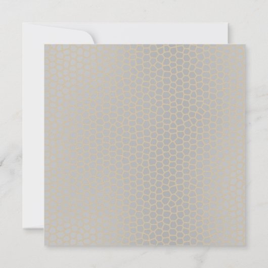 MODERN SILVER BLACK LEOPARD BACHELORETTE KAART (Achterkant)