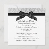 MODERN SILVER BLACK LEOPARD BACHELORETTE KAART (Voorkant)