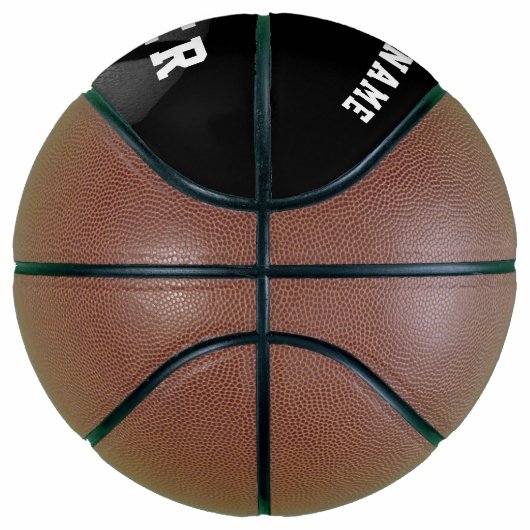 Modern Silver Black Player Team Name Number Basketbal (Rechts)