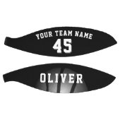 Modern Silver Black Player Team Name Number Basketbal (Panelen)