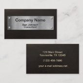 Modern Silver Bord Visitekaartje (Voorkant / Achterkant)