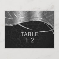 Modern Silver en Black Damask