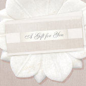 Modern Silver en Linen Gift Cerificate