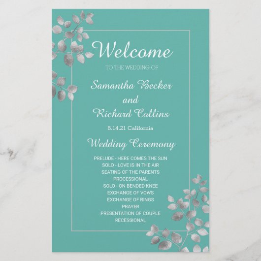 Modern Silver Floral (Voorkant)