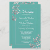 Modern Silver Floral (Voorkant / Achterkant)