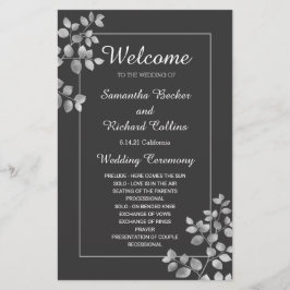 Modern Silver Floral