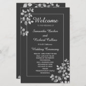 Modern Silver Floral (Voorkant / Achterkant)