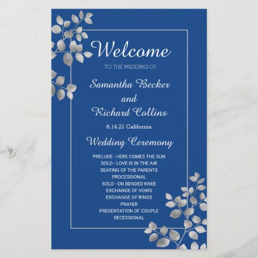 Modern Silver Floral (Voorkant)