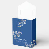 Modern Silver Floral Wedding Favors Box Bedankdoosjes (Geopend)