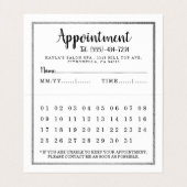 Modern Silver Foil Agenda Appointcard Visitekaartje (Binnenkant ongevouwen)