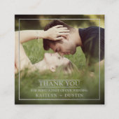 Modern Silver Foil Foto: Dank u Informatiekaartje (Voorkant)