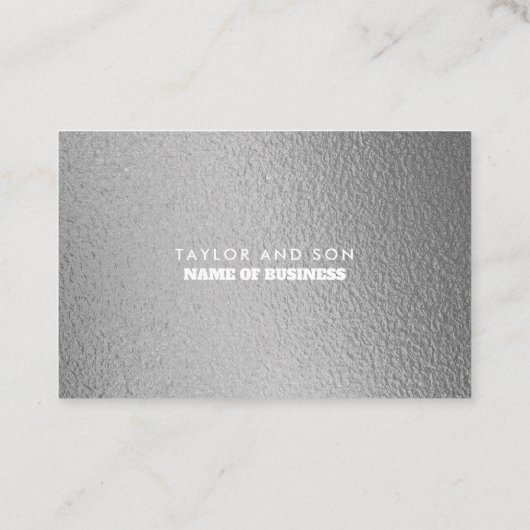 Modern Silver Foil - Loyalty Kaart (Achterkant)