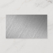 Modern Silver Foil Script Weddenschap Bedankt Informatiekaartje (Achterkant)