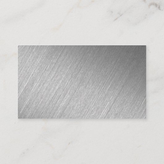 Modern Silver Foil Script Weddenschap Bedankt Informatiekaartje (Achterkant)