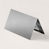 Modern Silver Foil Script Weddenschap Hartelijk da Visitekaartje (Achterkant)